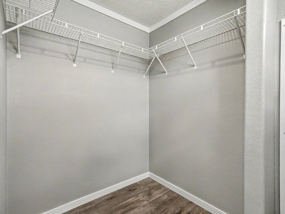 The Declaration by New Vision Manufacturing Master bedroom closet of The Declaration 16′ x 76′ by New Vision Manufacturing